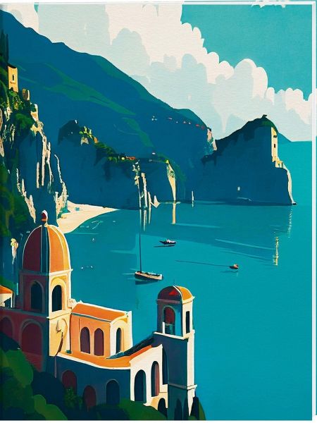Amalfi Großes Notizheft Motiv Amalfi-Küste Amalfi Großes Notizheft Motiv Amalfi-Küste