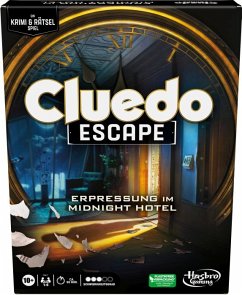 Image of Hasbro F6417100 - Cluedo Escape, Erpressung im Midnight Hotel, einmalig lösbares Escape-Room-Spiel, 1-6 Spieler