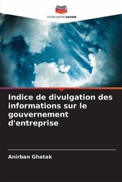 Indice de divulgation des informations sur le gouvernement d'entreprise - Ghatak, Anirban