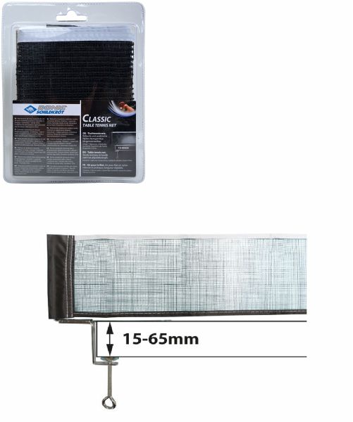 Donic-Schildkröt 808306 - Tischtennisnetz Classic, Nylon-Netzgarnitur, längenverstellbar