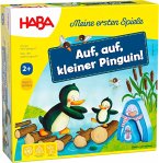 HABA 1307056001 - Meine ersten Spiele, Auf, auf kleiner Pinguin, Würfel-Laufspiel, Kinderspiel