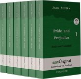 Pride and Prejudice / Stolz und Vorurteil - 6 Teile Hardcover - (Buch + MP3 Audio-CD) - Lesemethode von Ilya Frank - Zweisprachige Ausgabe Englisch-Deutsch