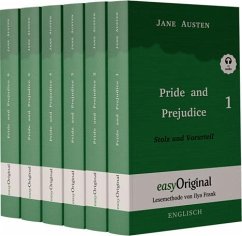 Pride and Prejudice / Stolz und Vorurteil - 6 Teile Hardcover - (Buch + MP3 Audio-CD) - Lesemethode von Ilya Frank - Zweisprachige Ausgabe Englisch-Deutsch - Austen, Jane