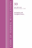 Code of Federal Regulations, Title 33 Navigation and Navigable Waters 200-End, Revised as of July 1, 2021