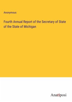 Cover Fourth Annual Report of the Secretary of State of the State of Michigan