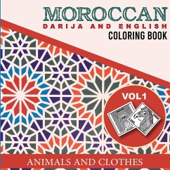 Moroccan Darija and English Coloring Book - Service, Green Art