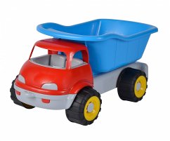 Simba 107134609 - LKW Kipper mit Softreifen, Kunststoff, 35 cm, Sandspielzeug