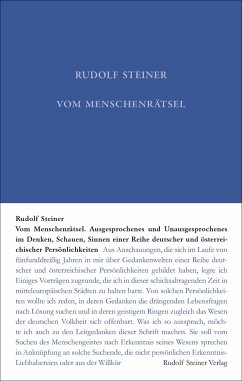 Vom Menschenrätsel - Steiner, Rudolf