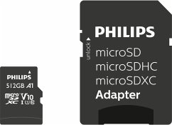 Philips MicroSDXC Card 512GB Class 10 UHS-I U1 incl. Adapter