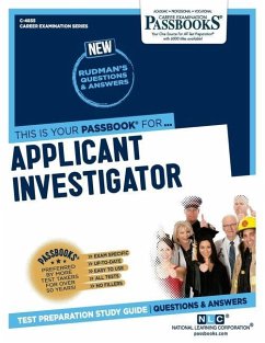 Applicant Investigator (C-4855): Passbooks Study Guide - Corporation, National Learning