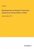 Monatsberichte der Königlich Preussischen Akademie der Wissenschaften zu Berlin