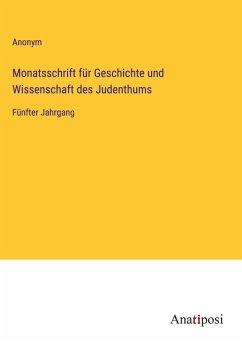 Cover Monatsschrift für Geschichte und Wissenschaft des Judenthums