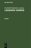 Gotthold Ephraim Lessing: Lessings Werke. Band 1 (eBook, PDF)