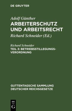 Cover Betriebsstillegungsverordnung (eBook, PDF)
