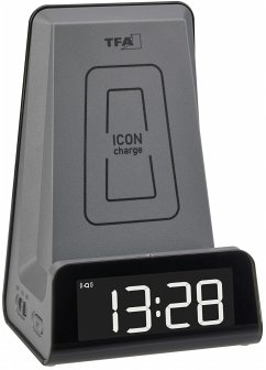 TFA 60.2033.10 ICON Charge Digitalwecker mit Ladestaion