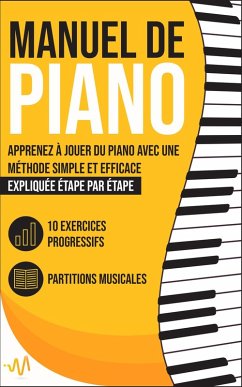 Manuel de Piano: Apprenez à jouer du Piano avec une Méthode simple et efficace expliquée étape par étape. 10 Exercices progressifs + Partitions Musicales (eBook, ePUB) - Lab, Wemusic