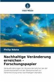 Nachhaltige Veränderung erreichen - Forschungspapier