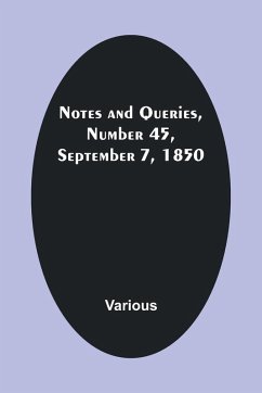 Cover Notes and Queries, Number 45, September 7, 1850