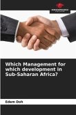 Which Management for which development in Sub-Saharan Africa?