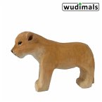 Wudimals A040463 - Löwenjunges, Lion Cub, handgeschnitzt aus Holz