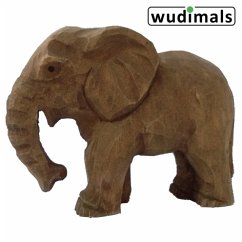 Cover Wudimals A040465 - Elefantenjunges, Elephant Calf, handgeschnitzt aus Holz