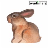 Wudimals A040702 - Hase, Hare, handgeschnitzt aus Holz