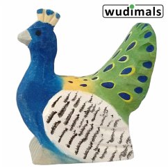 Cover Wudimals A041009 - Pfau, Peacock, handgeschnitzt aus Holz