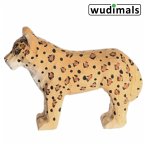 Wudimals A040461 - Leopard, Leopard, handgeschnitzt aus Holz