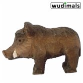 Wudimals A040717 - Wildschwein, Wild Boar, handgeschnitzt aus Holz