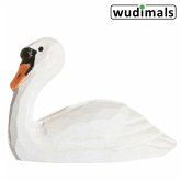 Wudimals A041006 - Schwan, Swan, handgeschnitzt aus Holz