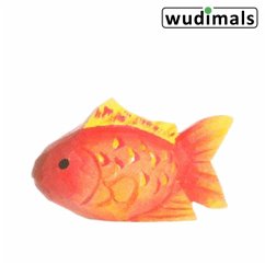 Cover Wudimals A040818 - Goldfisch, Goldfish, handgeschnitzt aus Holz