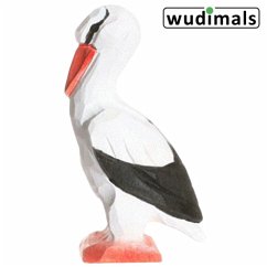 Cover Wudimals A041007 - Storch, Stork, handgeschnitzt aus Holz
