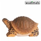 Wudimals A040704 - Landschildkröte, Tortoise, handgeschnitzt aus Holz