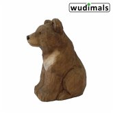 Wudimals A040466 - Bärenjunges, Bear Cub, handgeschnitzt aus Holz