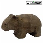 Wudimals A040710 - Wombat, Wombat, handgeschnitzt aus Holz