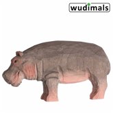 Wudimals A040457 - Nilpferd, Hippo, handgeschnitzt aus Holz