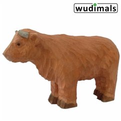 Cover Wudimals A040609 - Hochlandkuh, Highland Cow, handgeschnitzt aus Holz