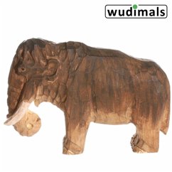 Cover Wudimals A040907 - Mammut, Mammoth, handgeschnitzt aus Holz