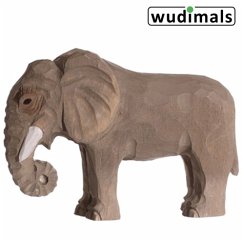 Cover Wudimals A040453 - Elefant, Elephant, handgeschnitzt aus Holz
