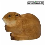 Wudimals A040814 - Biber, Beaver, handgeschnitzt aus Holz