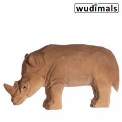 Cover Wudimals A040456 - Nashorn, Rhino, handgeschnitzt aus Holz