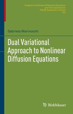 Dual Variational Approach to Nonlinear Diffusion Equations (eBook, PDF) - Marinoschi, Gabriela