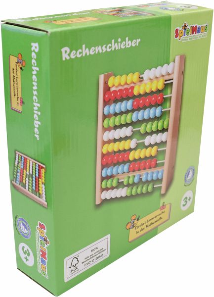 SpielMaus Holz Rechenschieber 19x5x19 cm SpielMaus Holz Rechenschieber 19x5x19 cm