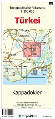 Kappadokien - Topographische Reisekarte 1:250.000 Türkei (Blatt 11) - Mollenhauer, Jens Uwe