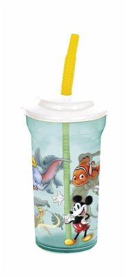 Disney 100 Trinkbecher mit Strohhalm