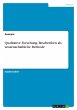 Qualitative Forschung. Beschreiben als... - Bild 1