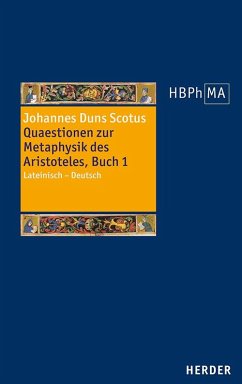 Quaestionen zur Metaphysik des Aristoteles, Buch I. Quaestiones super libros Metaphysicorum Aristotelis, liber I - Johannes Duns Scotus