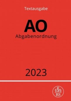 Abgabenordnung - AO 2023 - Studier, Ronny