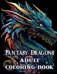 Cover Fantasy Dragons Adult Coloring Book