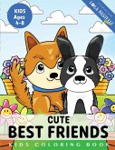 Cute best friends Coloring Book for Kids